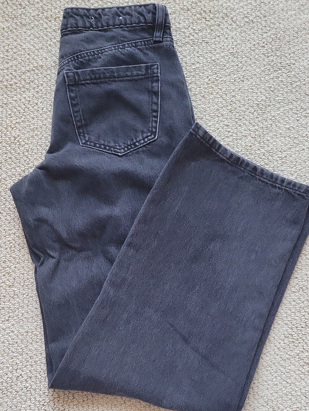 Garage Women's Straight Leg Jeans in Washed Black